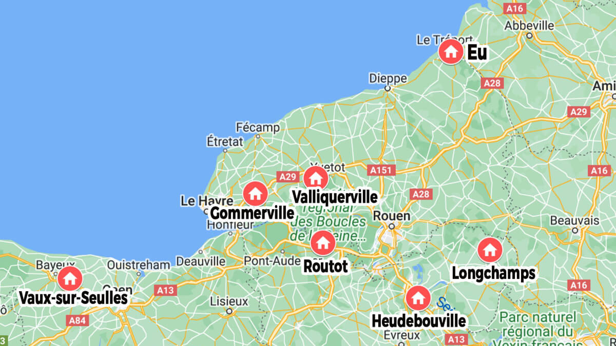 Carte des portes ouvertes du 13 au 15 octobre 2023