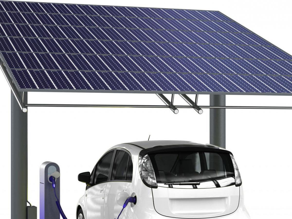 Carport abri de voiture solaire auto-porté - Pas cher sur mesure