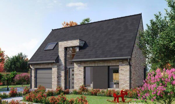 Maison contemporaine à étage avec 3 chambres