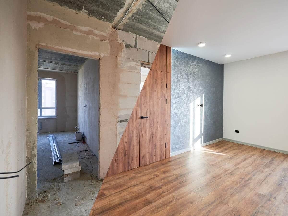 Projet de rénovation maison avant, après