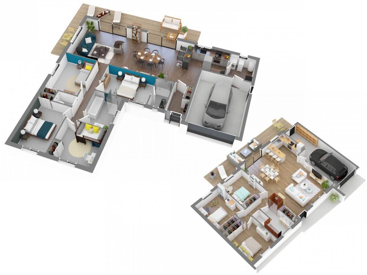 Plans de maisons 3D