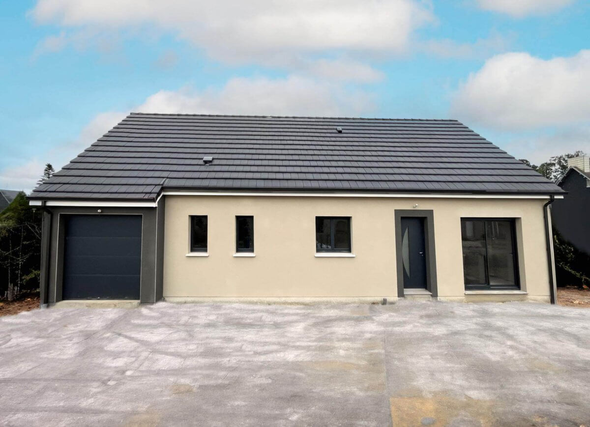 Construction maison plain-pied 3 chambres traditionnelle