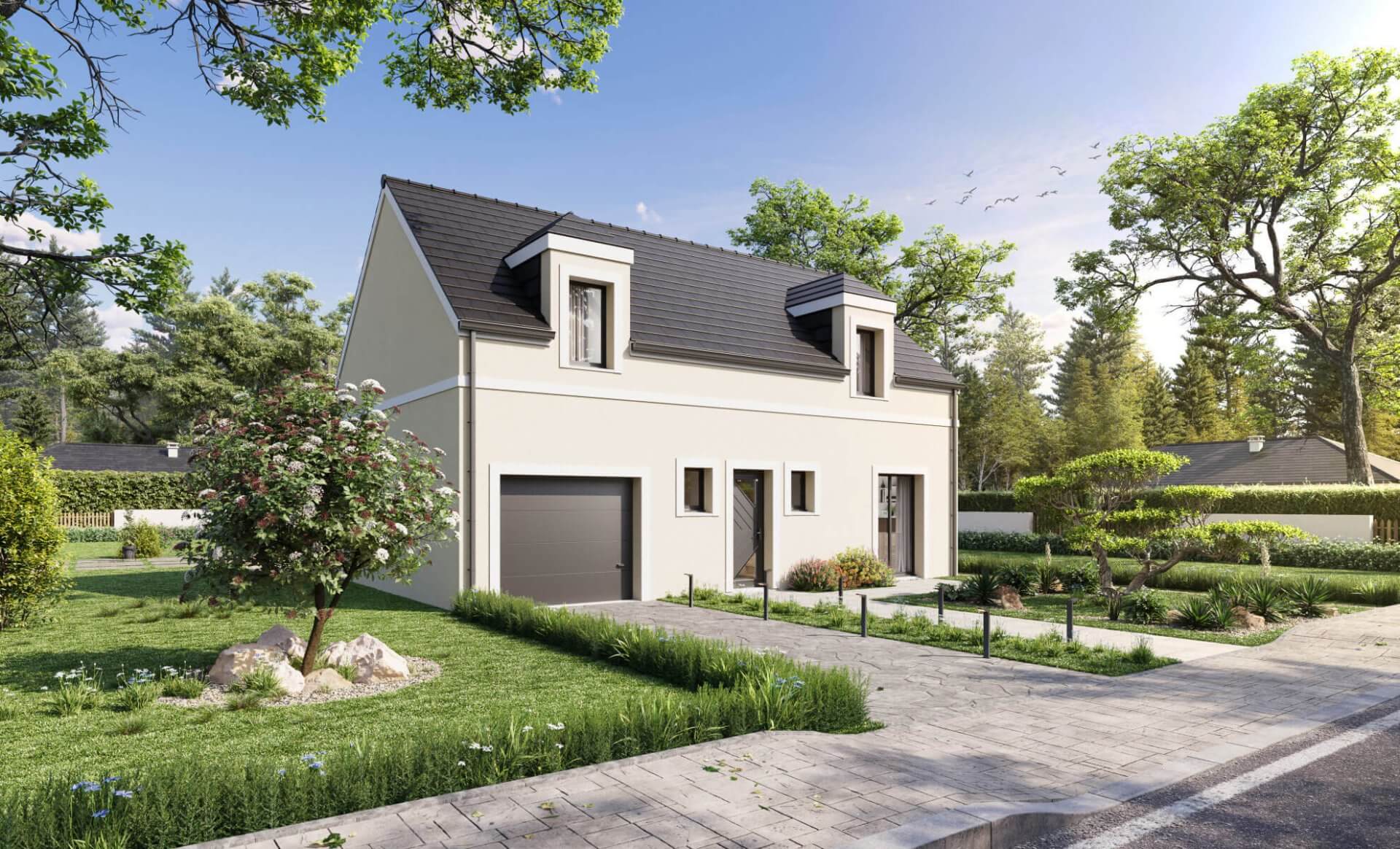 Maison contepompraine à étage 4 chambres et garage
