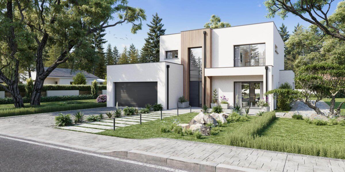 Maison individuelle sur mesure R+1 façade avant