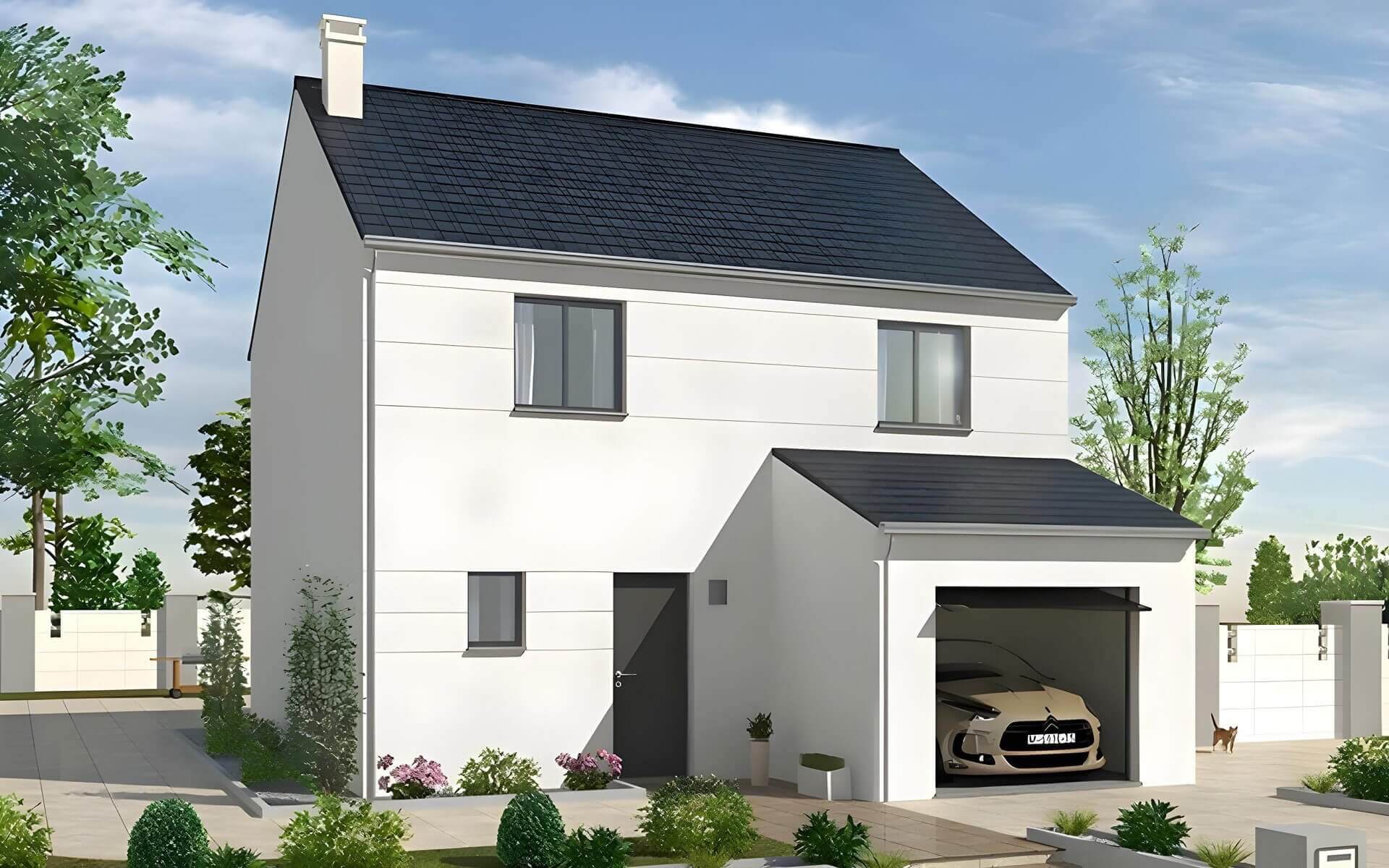 Maison investisseur locative contemporarine Inya R+1 4 chambres 86m²