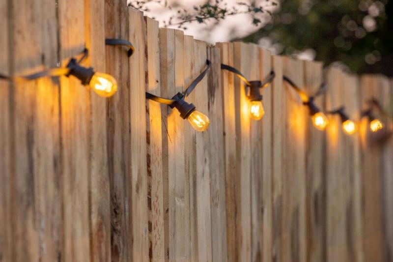 Guirlande led jardin terrasse