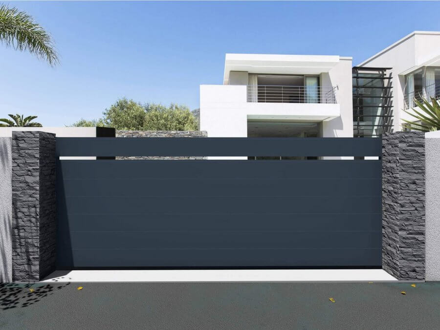 Portail aluminium sur mesure : valorisez votre maison neuve