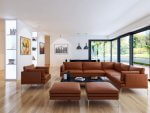 Aménager un grand salon dans une maison neuve