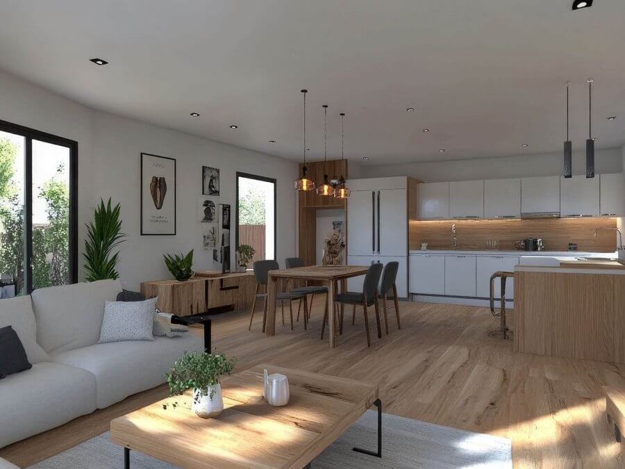 Personnaliser l'intérieur d'une maison neuve avec des matériaux contemporains ?