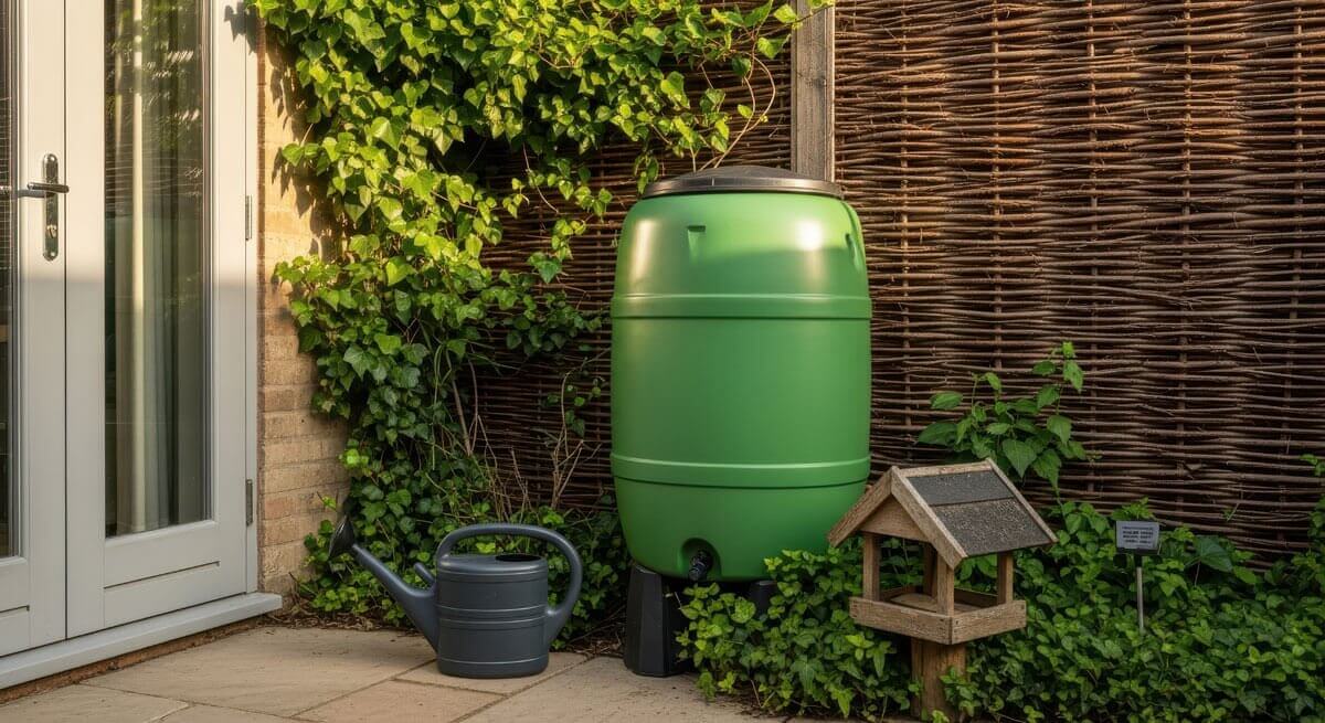 Récupérateur hors sol d'eau de pluie