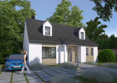 Bardage bois et enduit extérieur maison