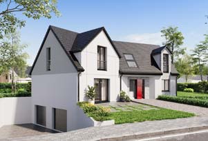 Maison de la gamme Family Home, adaptée aux besoins des familles en quête de confort, de praticité et de modernité